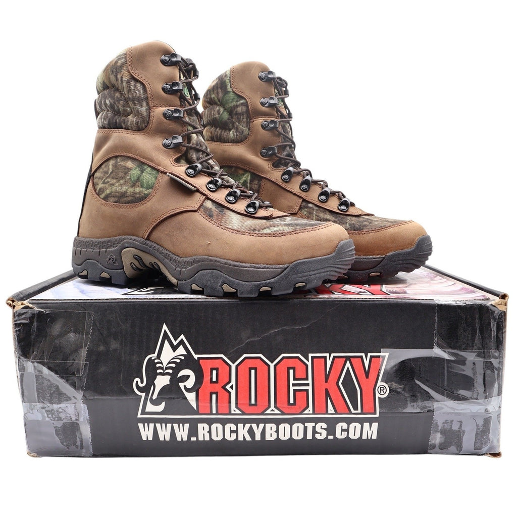 Rocky Y2K Lynx 400 SIQ Hunting Boots Mens 9W Brown Camo Leather New With Box - take2supply