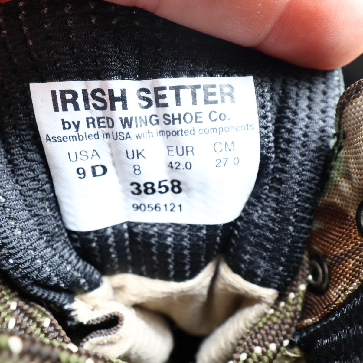 Irish Setter Boots Mens Size 9 D Shadow Trek Gore-Tex Camo Hunting 3858 NIB - take2supply