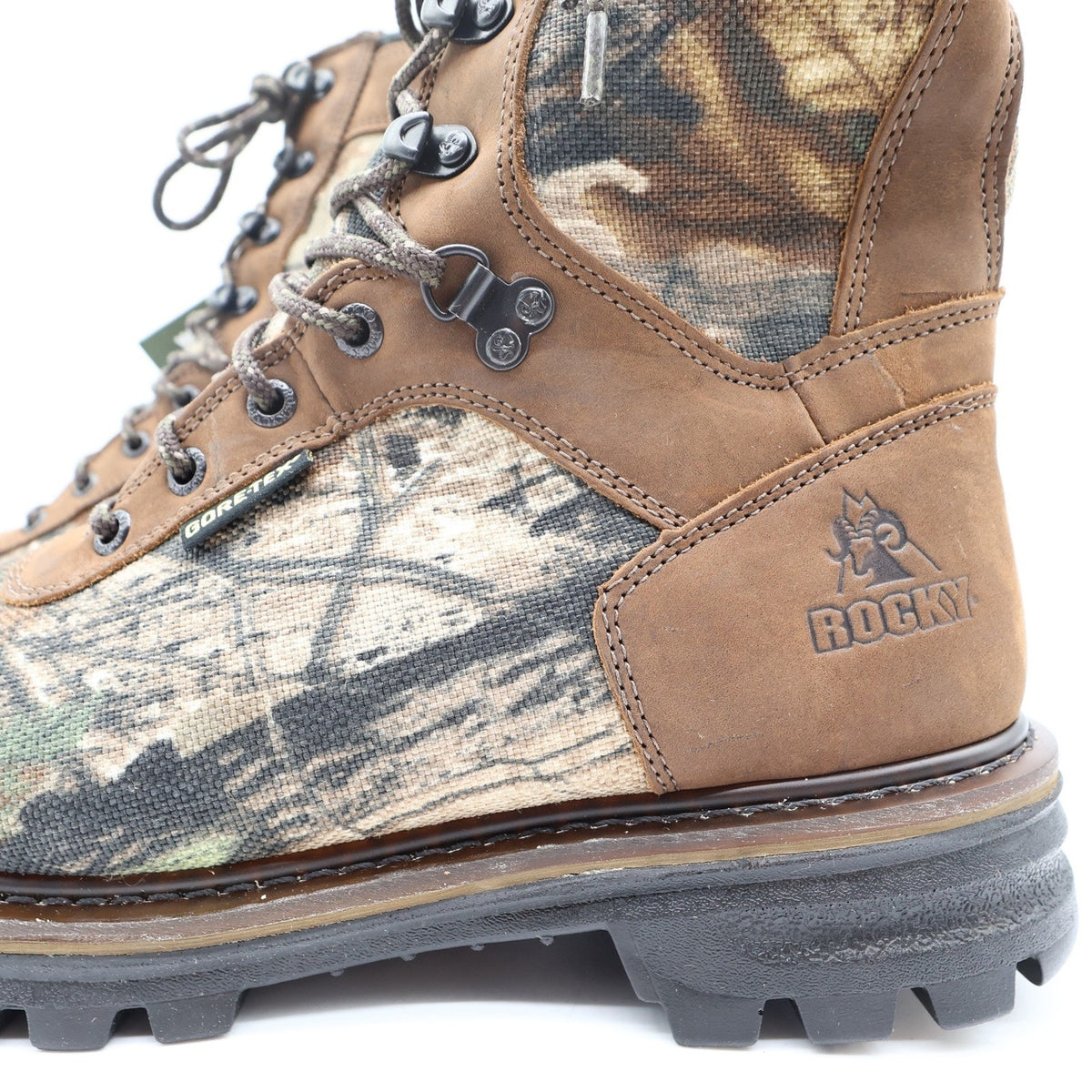 Rocky 9128 CornStalker Hunting Boots Mens 8.5 Camo Leather GORE-TEX New