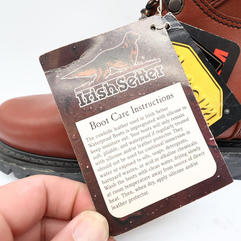 Irish Setter Stag 828 Hunting Boots Mens 8 Brown Leather New With Box