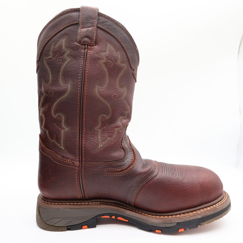 Double-H Boots Mens 11 D Roper Leather Work Safety Toe DH5133 Brown NIB