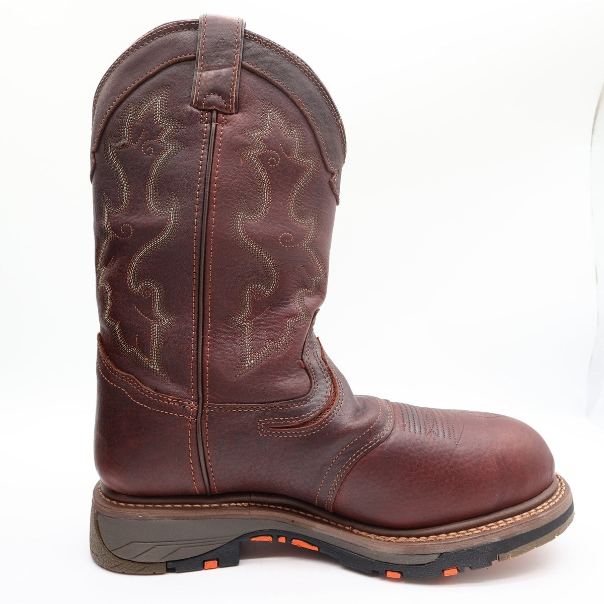 Double-H Boots Mens 11 D Roper Leather Work Safety Toe DH5133 Brown NIB