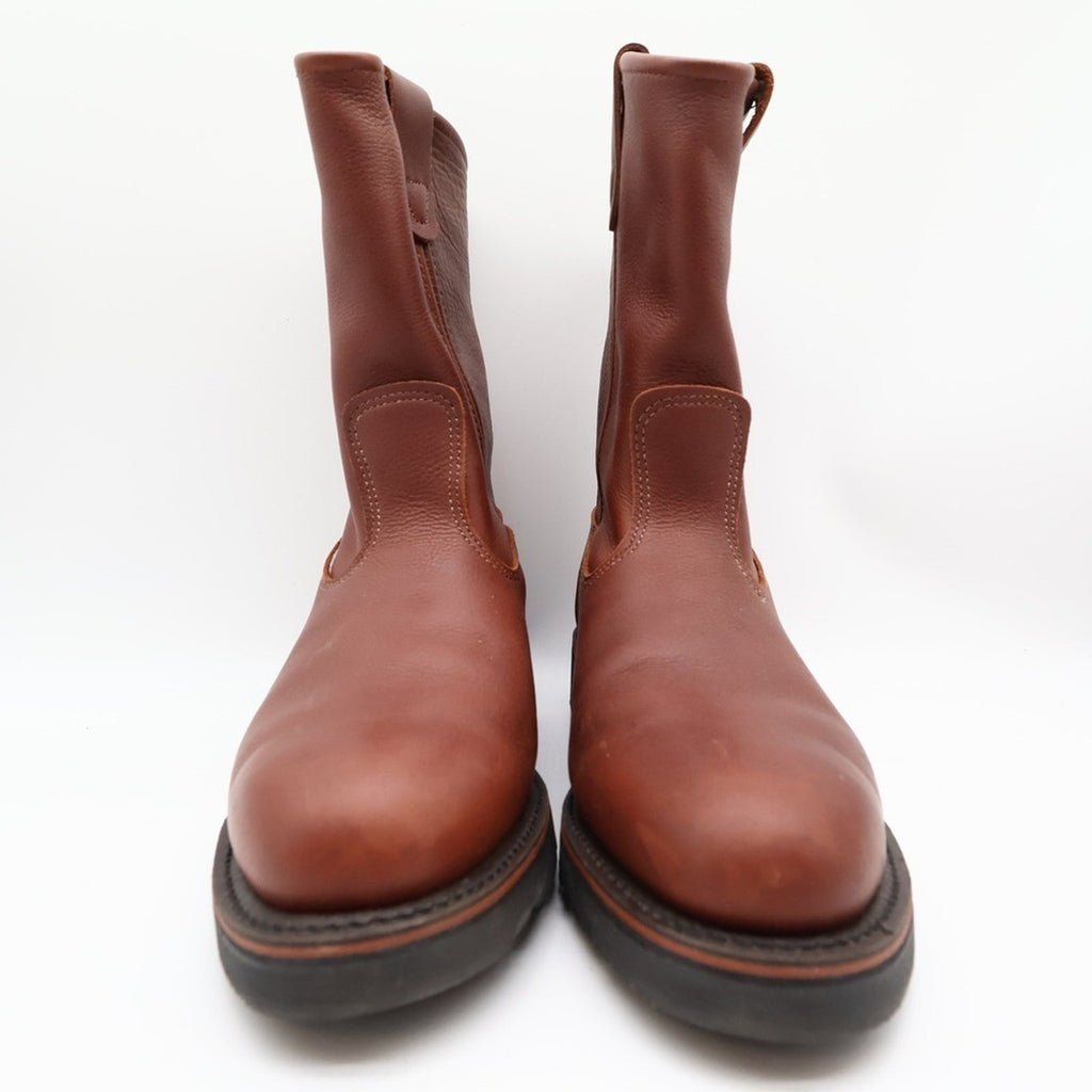 Double-H AG7 Ranchwell EH Boots Mens 8.5 EE Brown Leather New 3730 USA Made