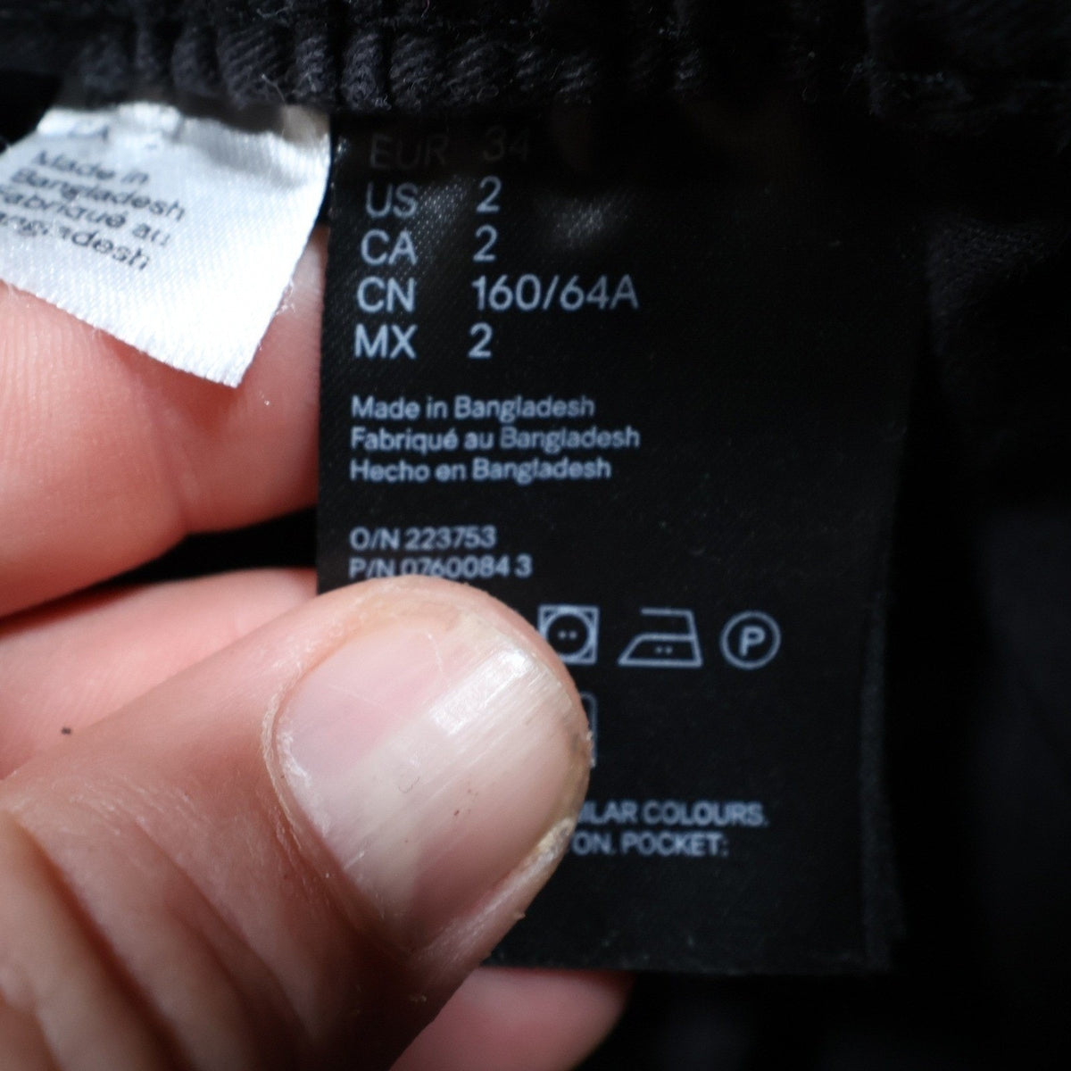 H&M Divided Cargo Joggers Womens Size 2 Black Cotton Utility Streetwear Pants