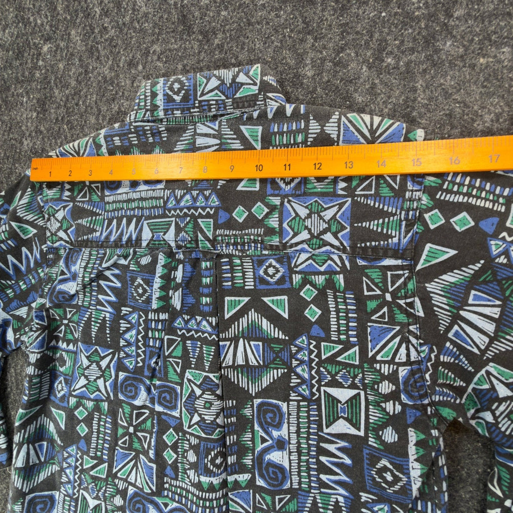 Dockers Vintage 90s Shirt Boys Small 8-10 Geometric Aztec NWT Deadstock