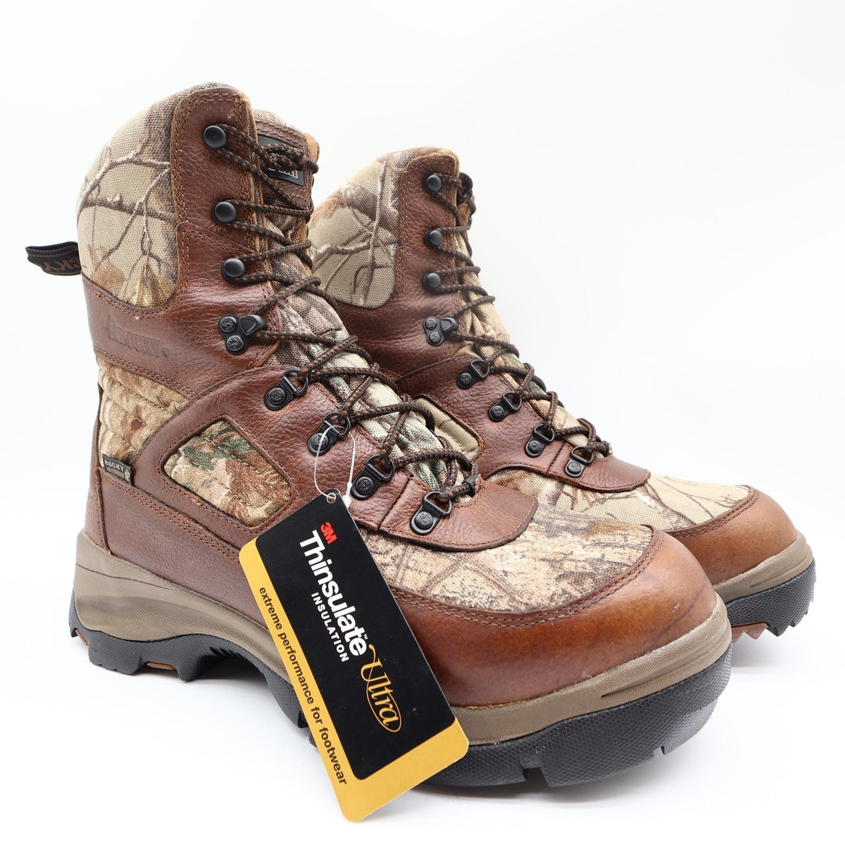 Rocky ErgoTuff Hunting Boots Mens 10.5M Camo Waterproof Insulated NIB - take2supply