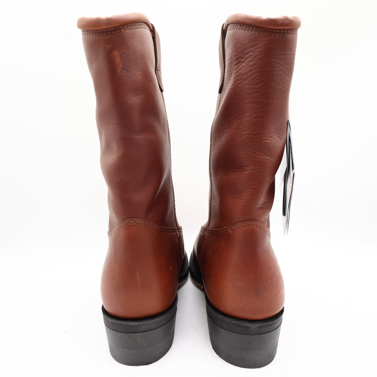 Double-H Ranch Wellington Boots Mens 8.5 D Brown Leather Gore-Tex NWT 2580