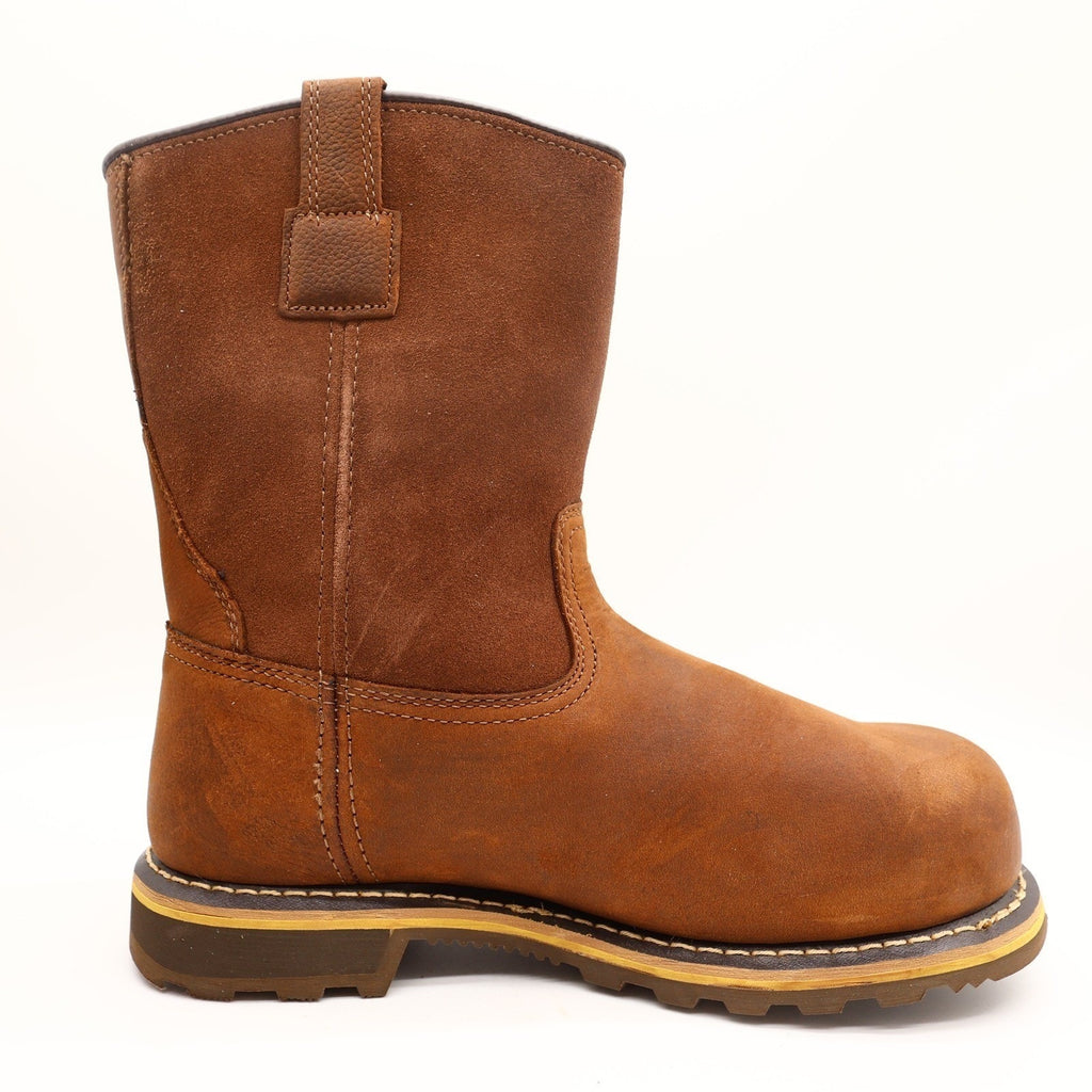 Carhartt Nano Composite Toe Work Boots Mens 10.5W Brown Leather Waterproof NEW