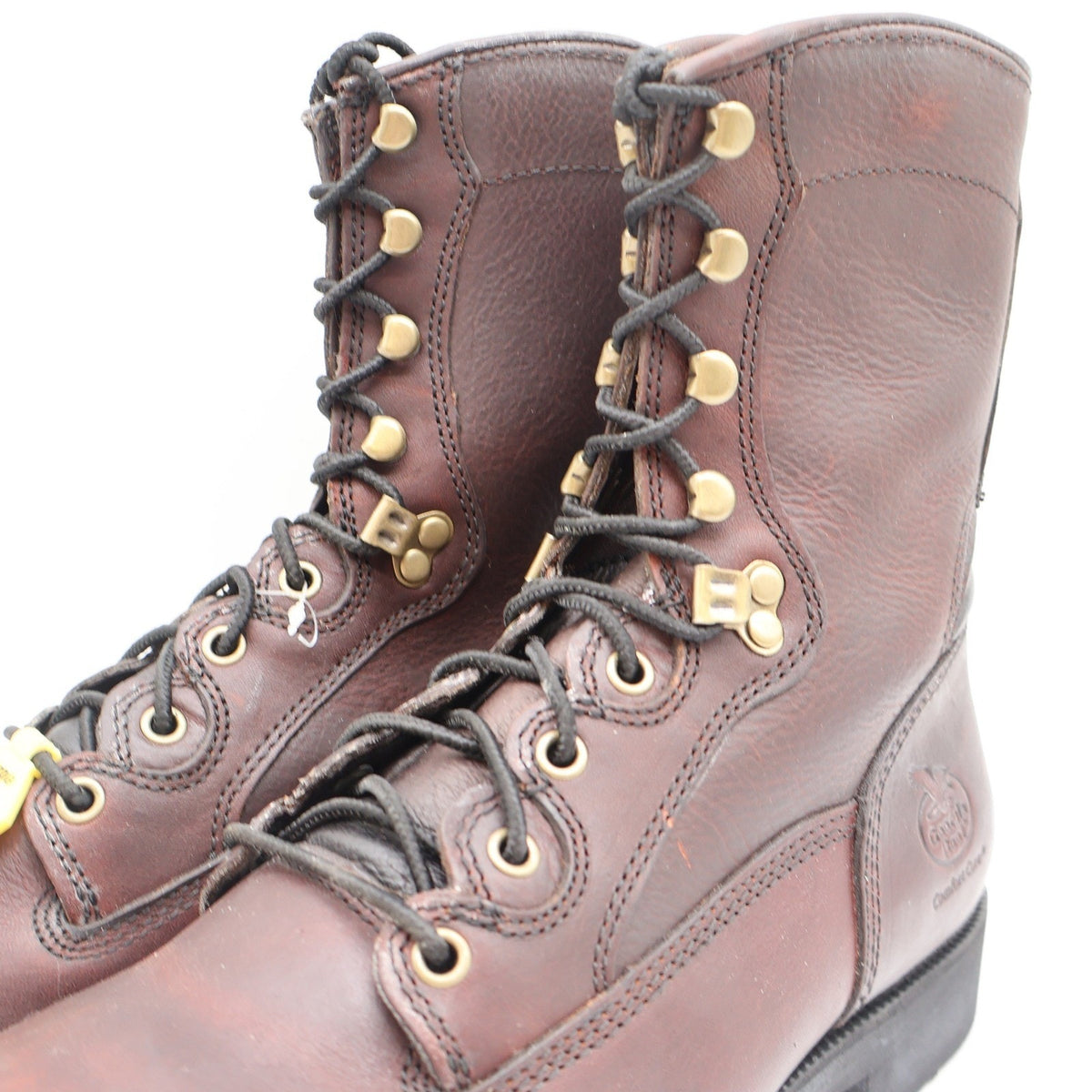 Georgia Boot Carbo-Tec 8 Work Boots Mens 11 Brown Leather Steel Safety Toe G8945