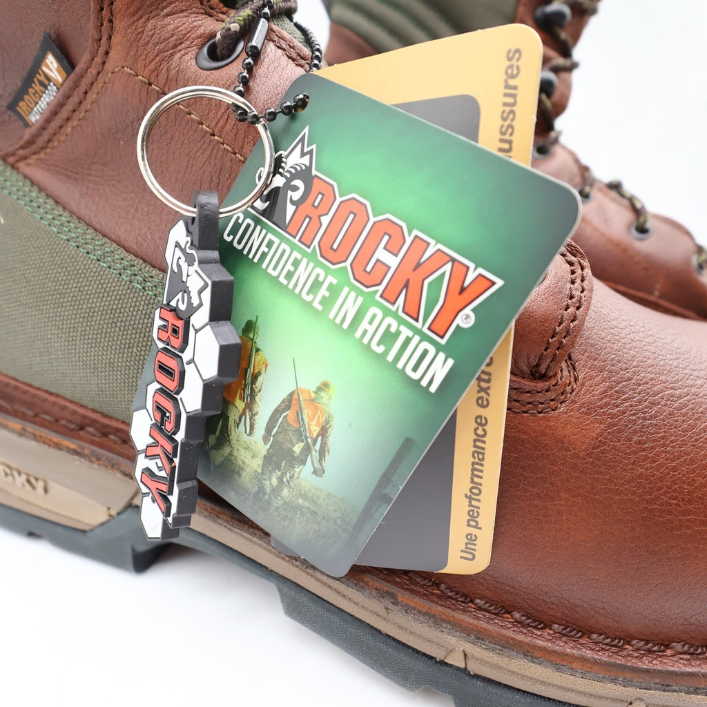 Rocky Fieldlite 8" Hunting Boots Mens 10M Brown Leather Insulated Waterproof NEW - take2supply