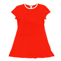 Angel Jones Vintage 70s Ringer Mini Dress Womens Medium Red Acrylic New - take2supply