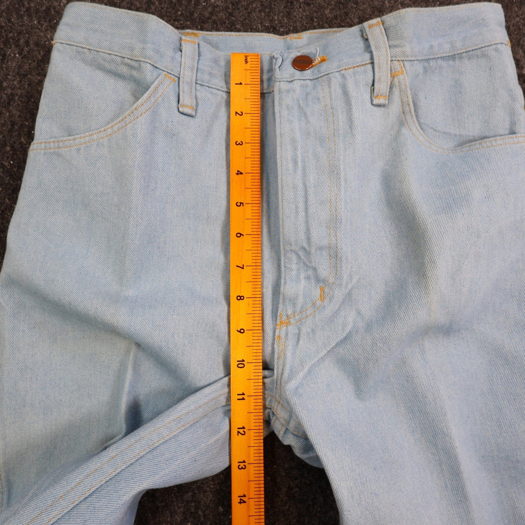 Maverick Vintage 70s Bootcut Jeans Mens 33 Long Light Blue USA Made NOS NWT - take2supply