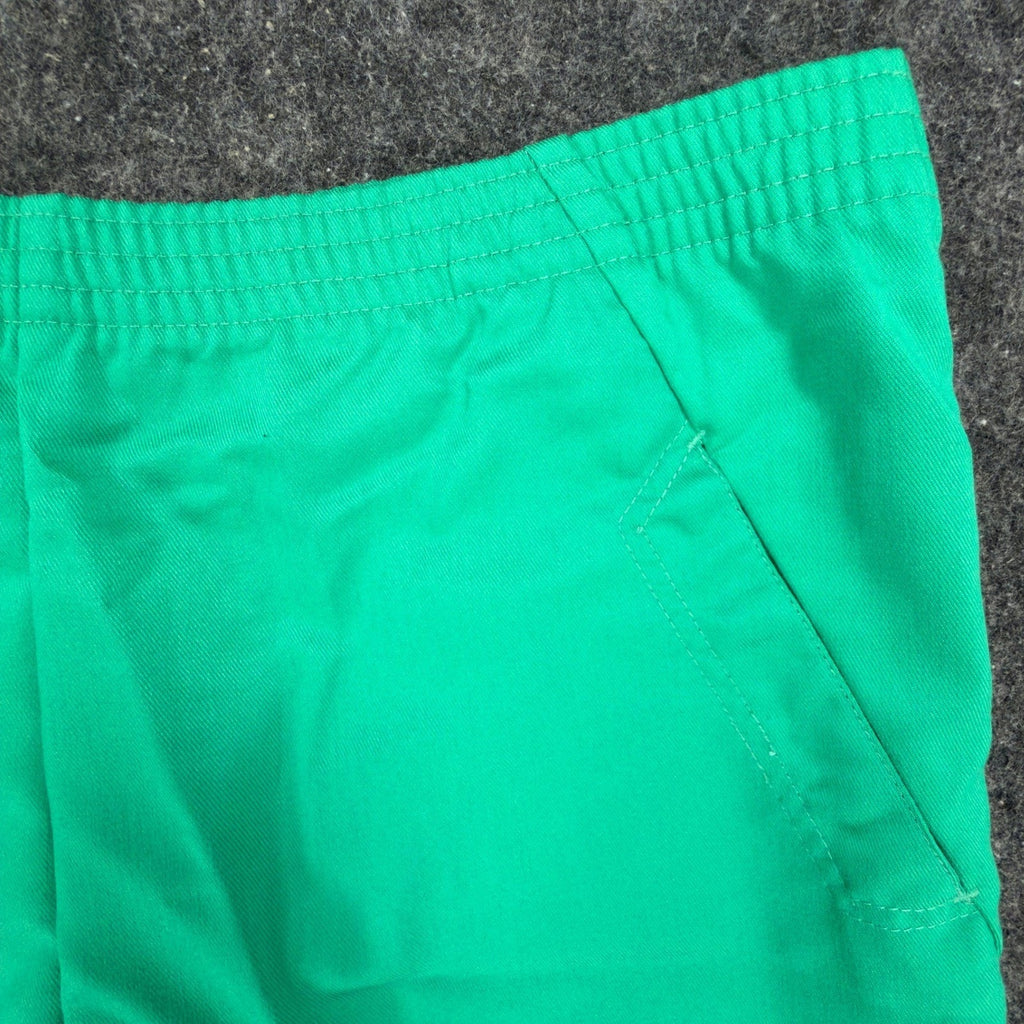 Levi's Vintage 80s Shorts Girls 14 Green Cotton Blend Deadstock NWT USA Made - take2supply