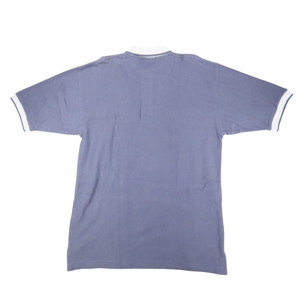 Vintage 90s WinnerMate Navy Cotton Pique Polo Shirt Men's Medium Deadstock