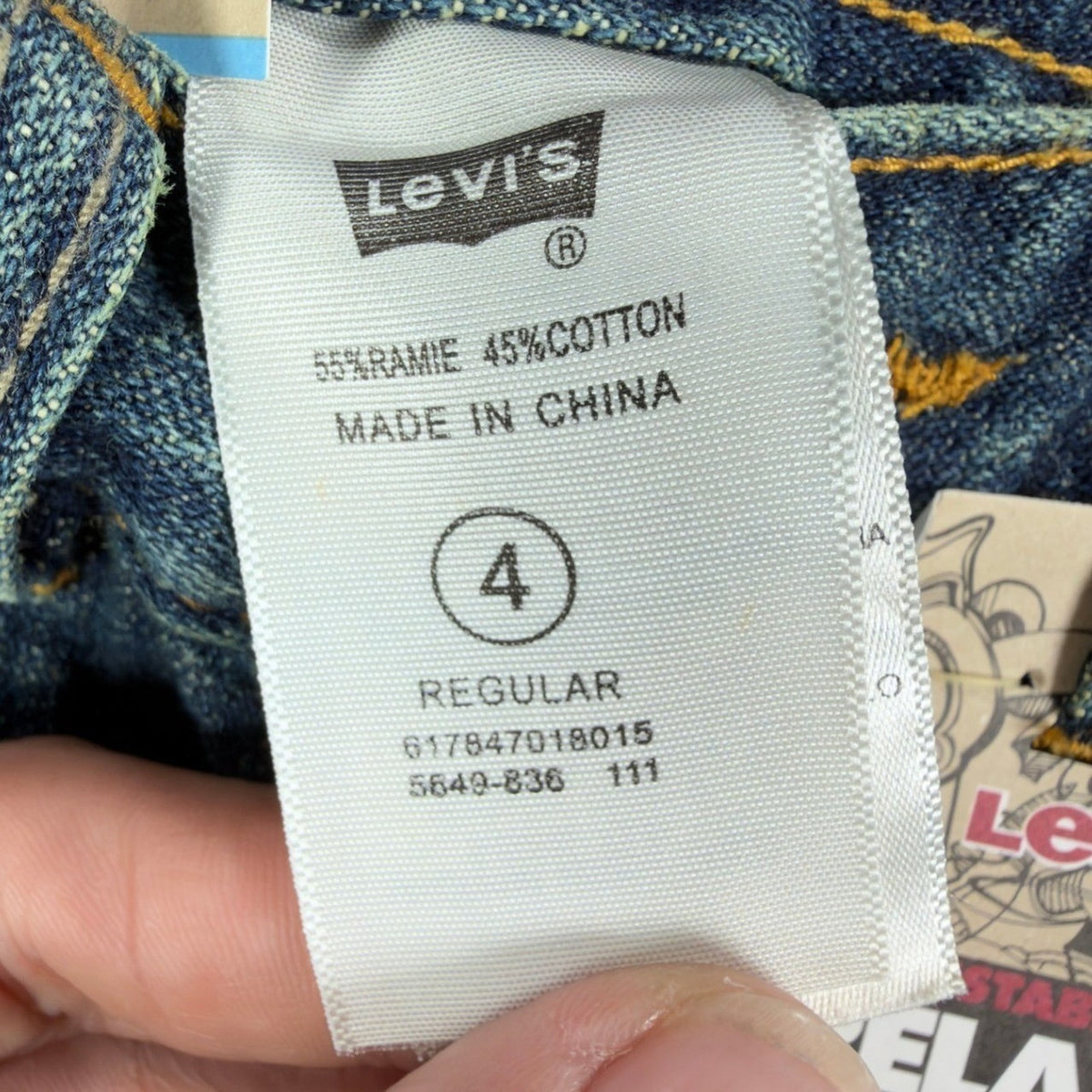 Levi's Y2K 549 Relaxed Straight Shorts Boys 4 Blue Ramie Cotton NWT