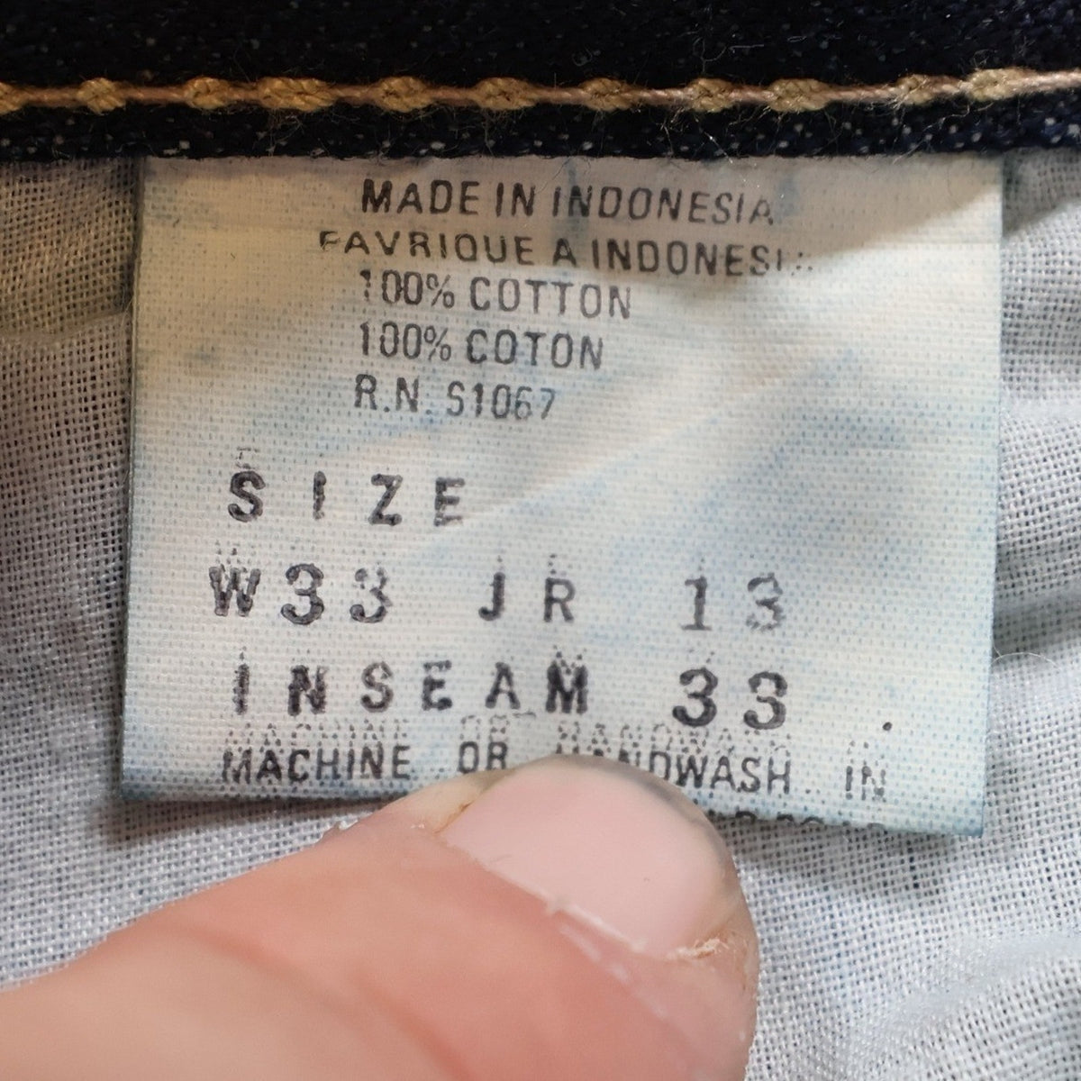 Rigolletto Vintage 70s Flare Jeans Mens 33x33 Blue Cotton Denim NOS NWT - take2supply