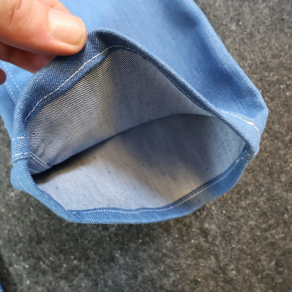 Key Vintage 70s Boot Cut Jeans Mens 32 Blue Cotton Stretch USA Made NOS NWT - take2supply