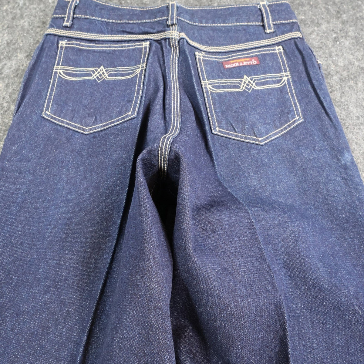Rigolletto Vintage 70s Flare Jeans Mens 33x33 Blue Cotton Denim NOS NWT - take2supply