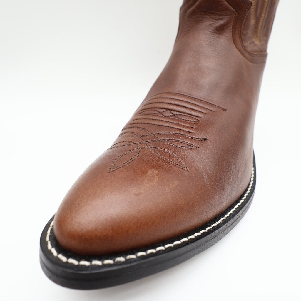 Justin 2417 Cowboy Boots Mens 9 D Coffee Saltillo Brown Leather NWT