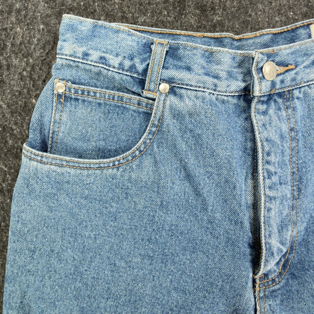 Lawman Vintage 90s Denim Shorts Womens 7 Blue Cotton NWT Deadstock High Rise - take2supply