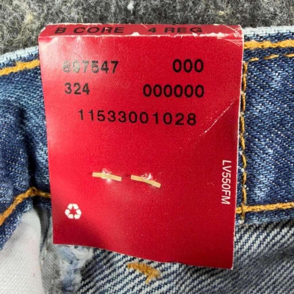Levi's Vintage 90s Boys 4 Regular 550 Relaxed Fit Jeans Blue Denim NWT