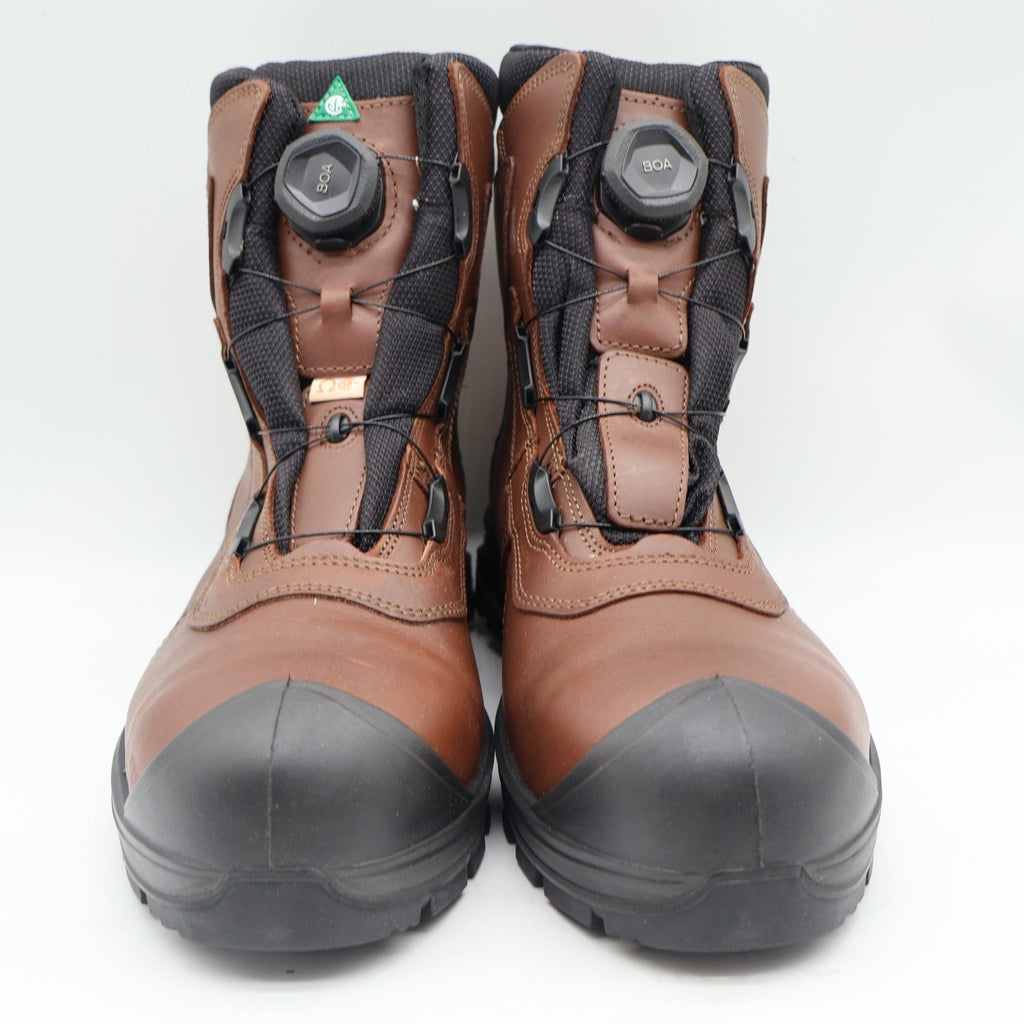 Grisport BOA Constructor Work Boots Mens 12 Brown Leather Waterproof Vibram NEW