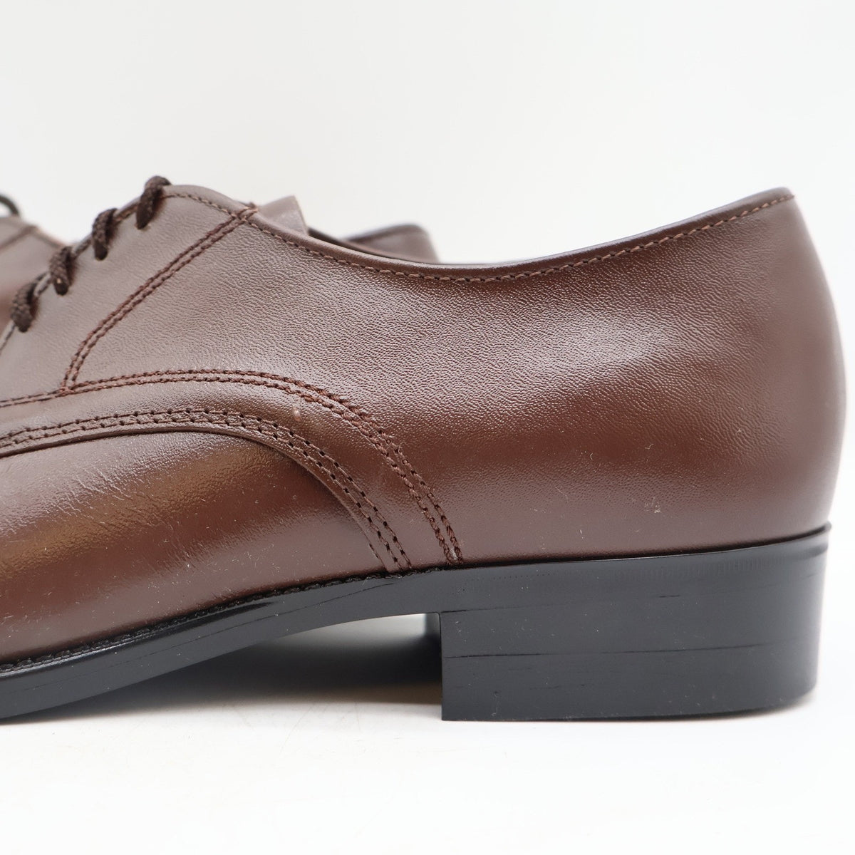 Vintage Barclay 97124 Brown Leather Oxford Shoes Men's 9.5 EEE Wide USA Deadstock