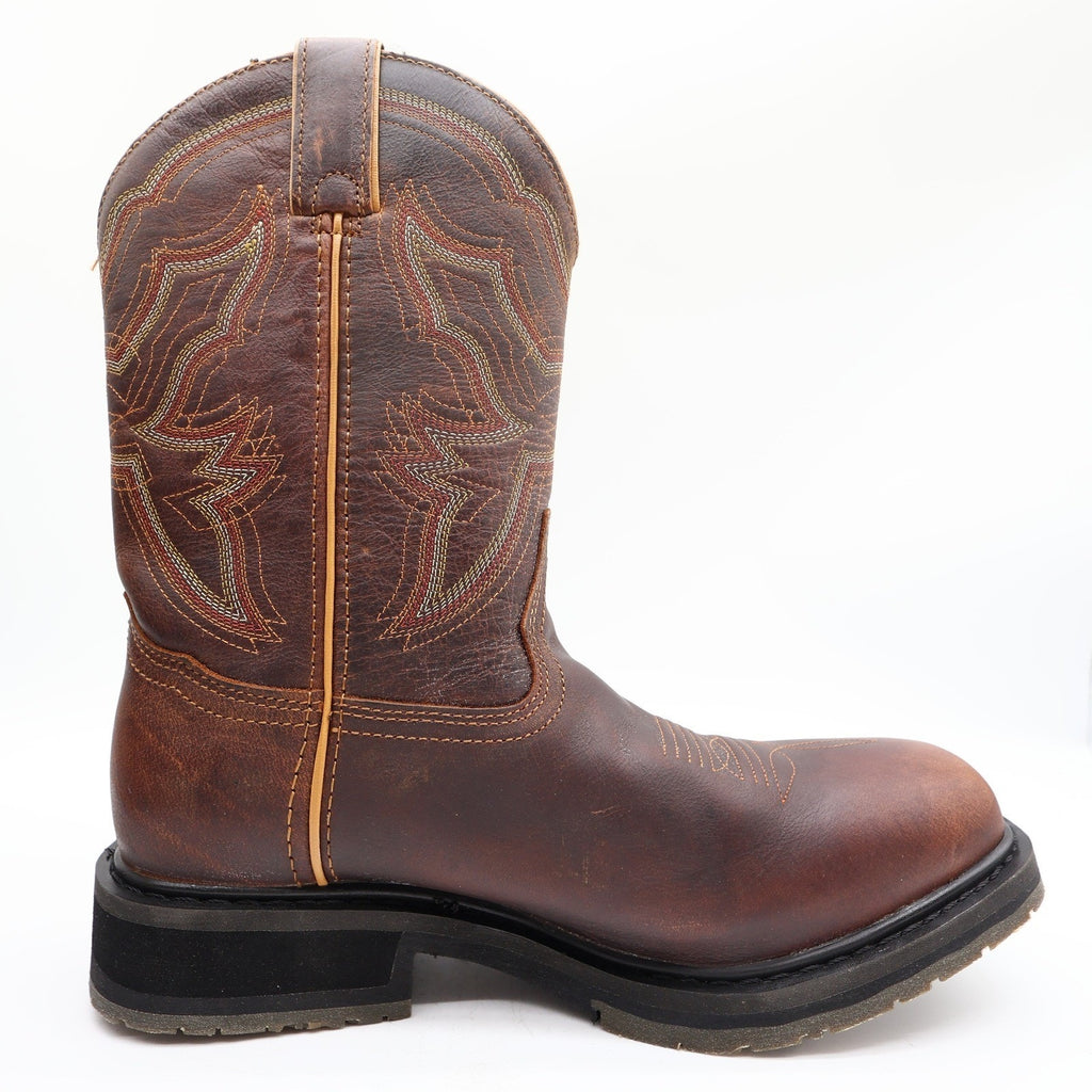 Double-H Modern ICE Work Boots Mens 9 D Brown Leather Square Toe Waterproof NWT - take2supply