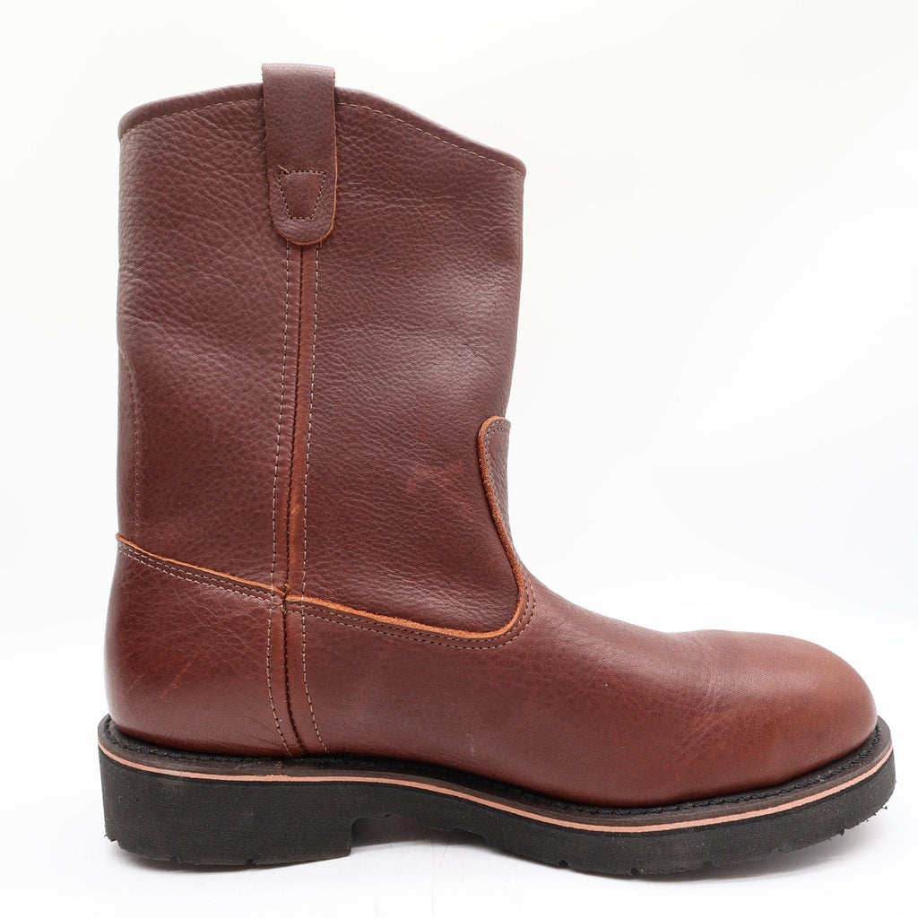 Double-H Boots Steel Toe 10 D Mens Brown Leather Vintage Y2K Work Boots New Box