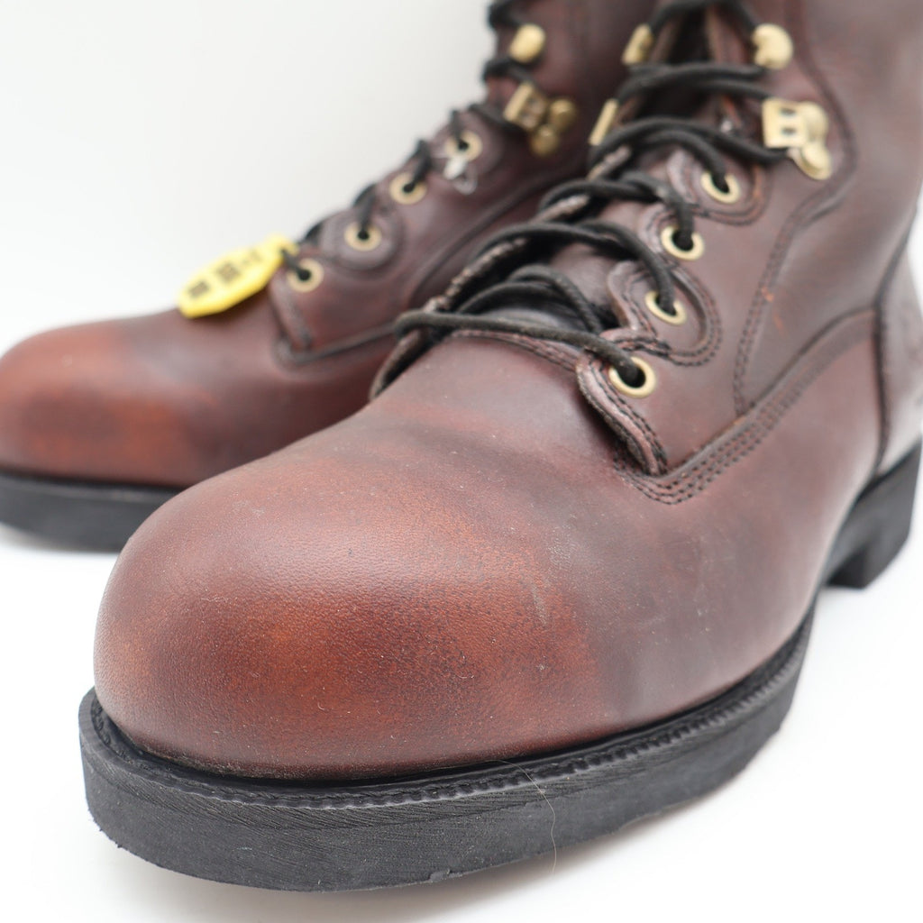 Georgia Boot Carbo-Tec 8 Work Boots Mens 11 Brown Leather Steel Safety Toe G8945