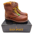 Dan Post Mens 13 D Brown Leather Waterproof Work Boots Alloy Toe DP68484 NWB