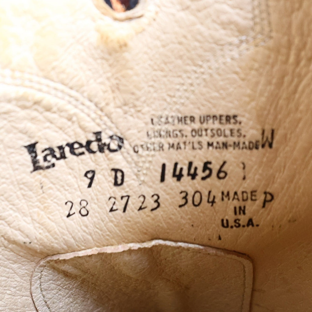 Laredo Vintage 90s Western Boots Mens 9 D Chocolate Brown Leather 2723 NIB - take2supply