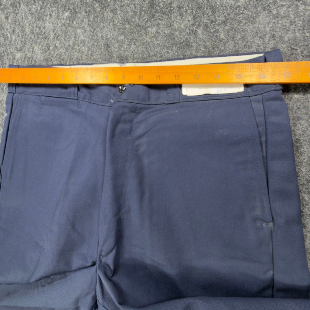Key Imperial Vintage 70s Pants Mens 34x36 Navy Blue Deadstock 661.41N NEW