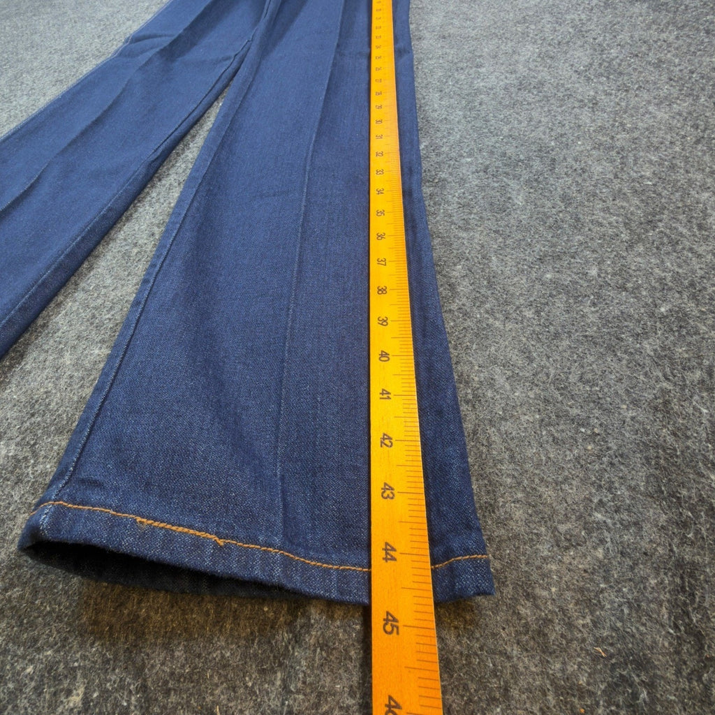 Maverick Vintage 70s Flare Jeans Women 8 Blue Cotton Denim NWT Made in USA