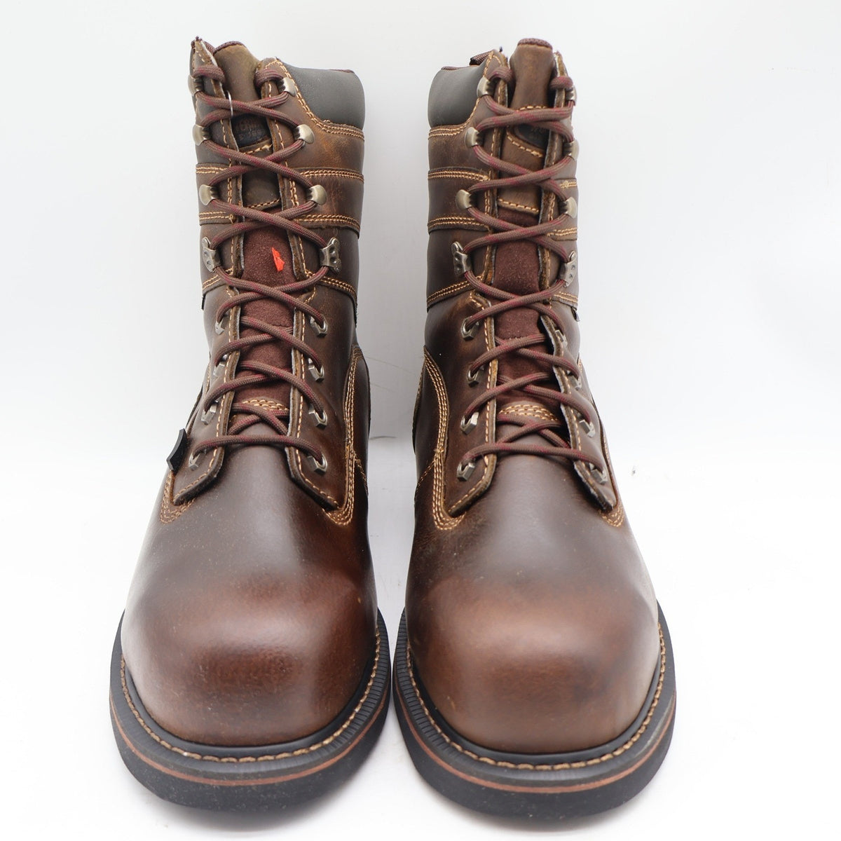 Wolverine Brek 8" Work Boots Mens 12 Brown Leather Steel Toe Waterproof W10082 - take2supply