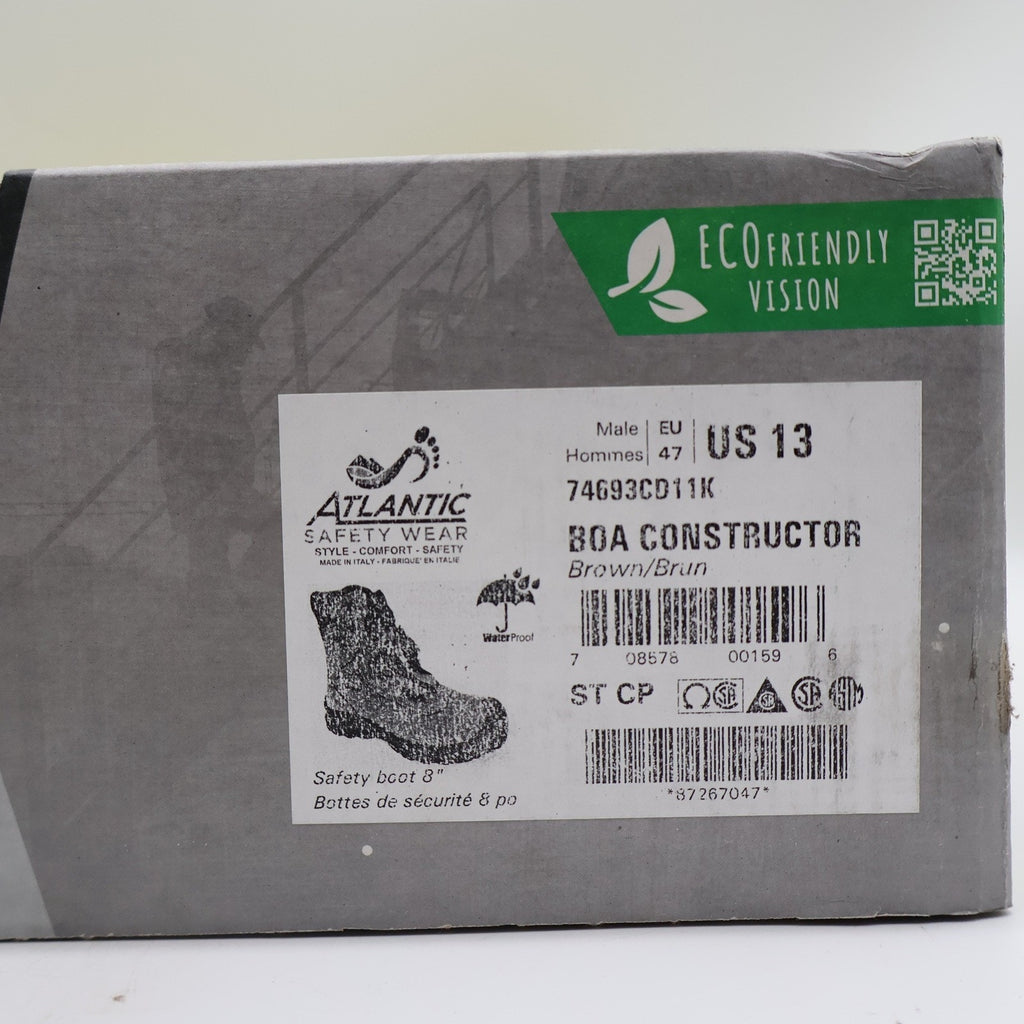 Grisport BOA Constructor Work Boots Mens 13 Brown Leather Waterproof Vibram