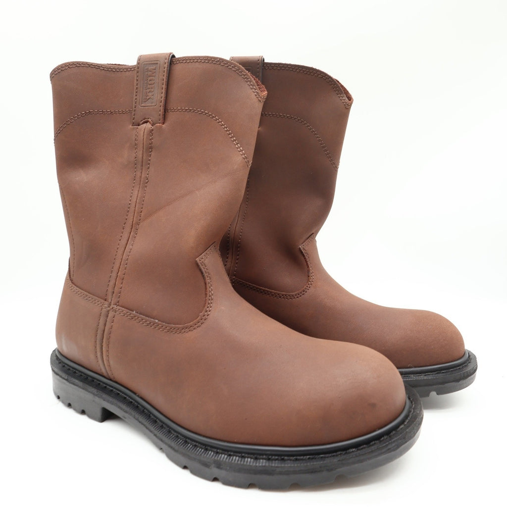 Worx Red Wing 5701 Steel Toe Boots Mens 11 Brown Leather Work Pull-On NIB - take2supply