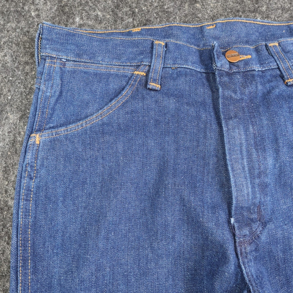 Maverick Vintage 70s Flare Jeans Mens 32XL Blue Cotton USA Made NOS NWT