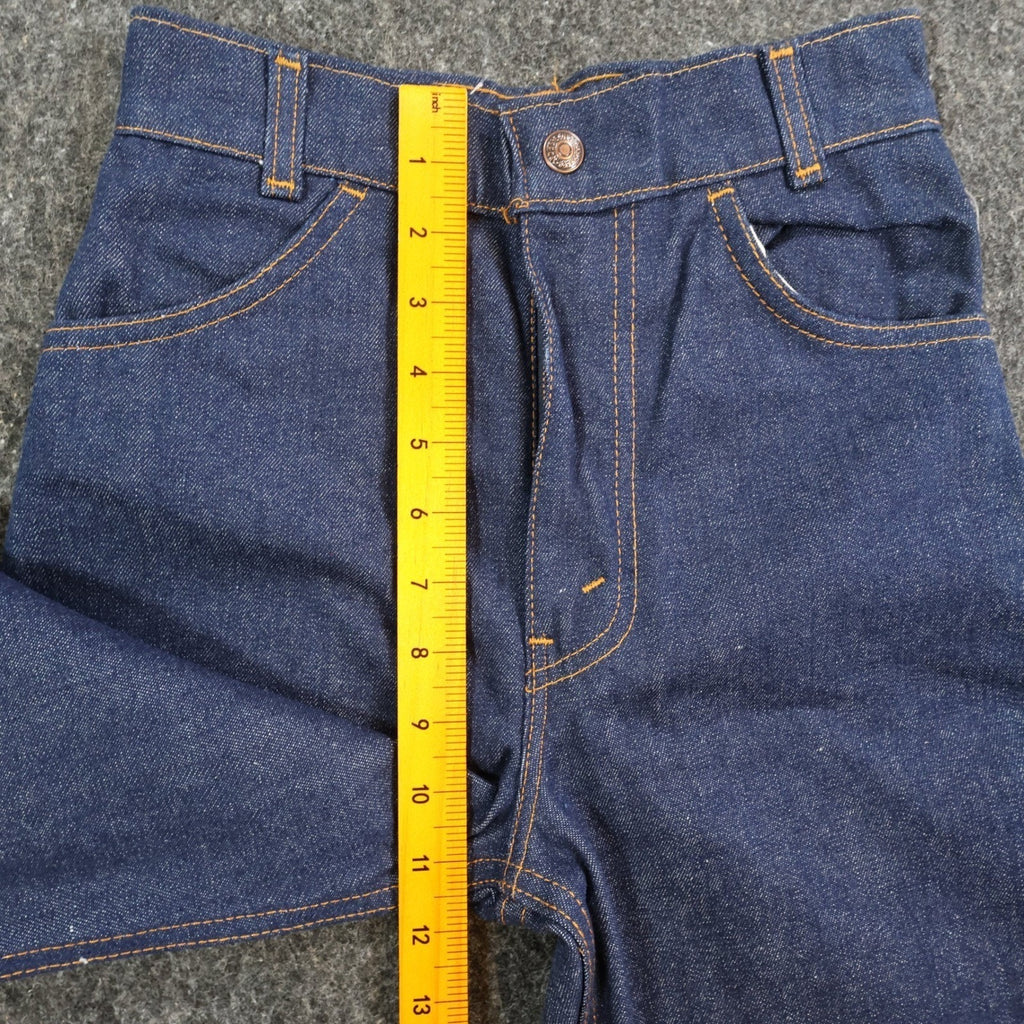 Levi's Vintage 70s Orange Tab Jeans Girls 14 Slim Blue Denim NOS 24x32 - take2supply