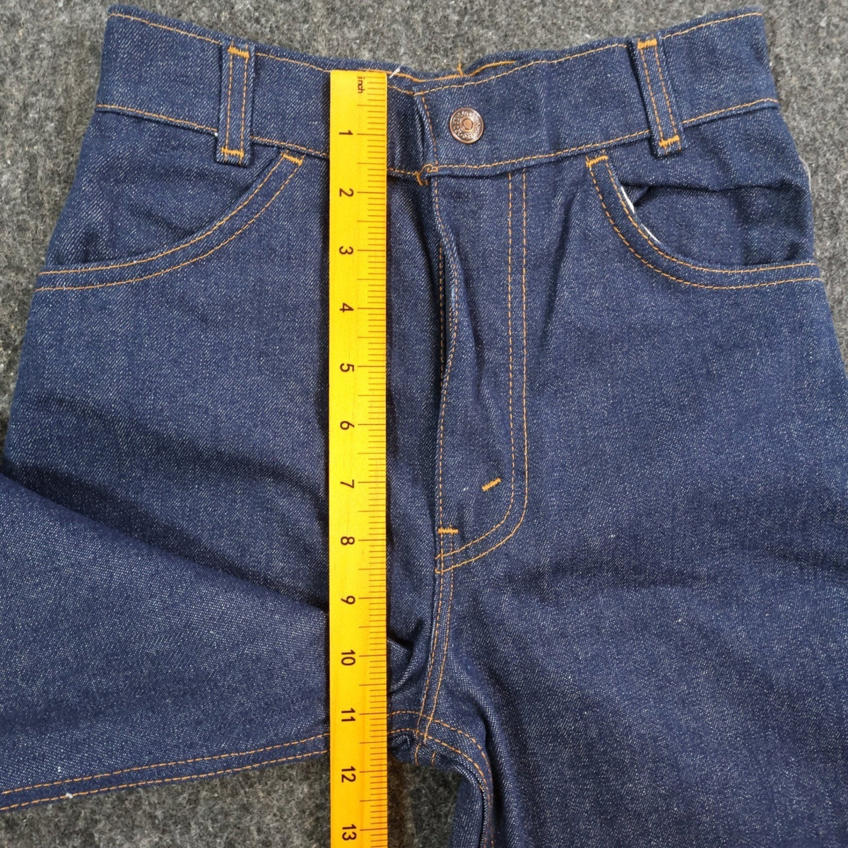 Levi's Vintage 70s Orange Tab Jeans Girls 14 Slim Blue Denim NOS 24x32 - take2supply