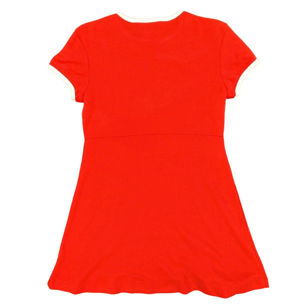 Angel Jones Vintage 70s Ringer Mini Dress Womens Medium Red Acrylic New - take2supply