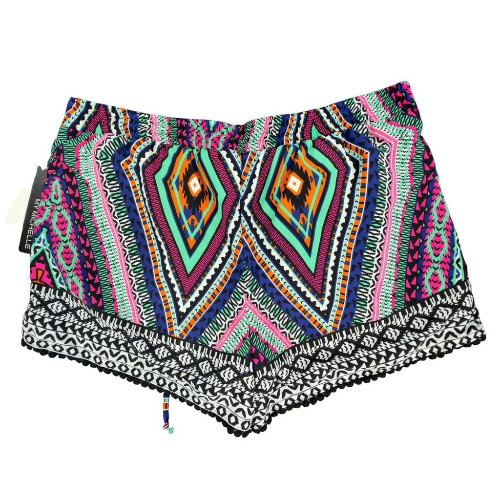 My Michelle Modern Tribal Print Shorts Juniors XL Multi Polyester NWT