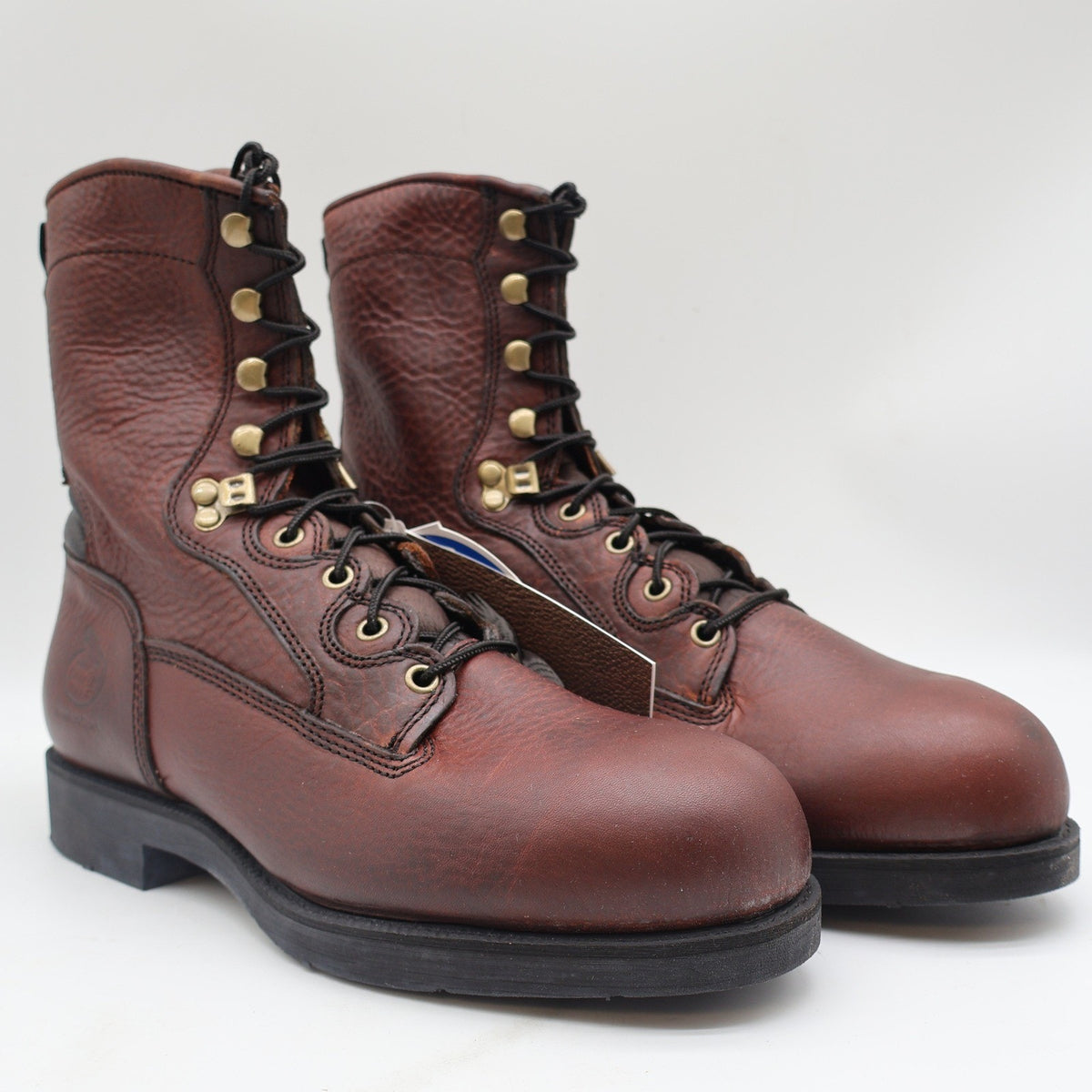 Georgia Boot Carbo-Tec 8" Work Boots Mens 11 M Brown Leather G8845 Deadstock