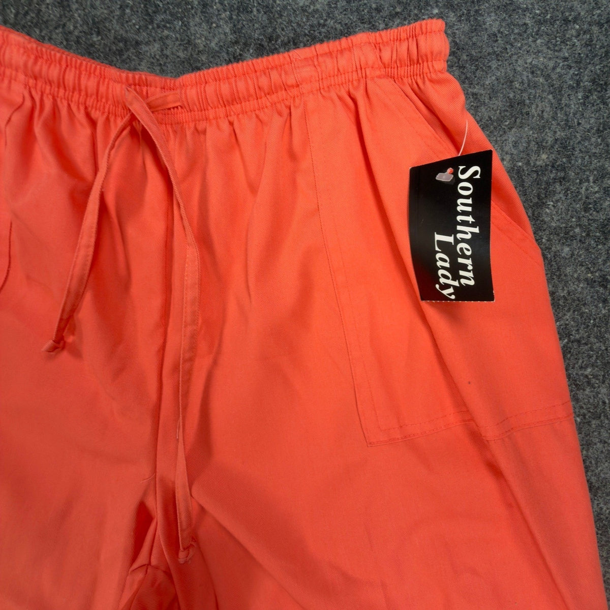 Southern Lady Vintage 90s Shorts Womens L Orange Cotton Blend NWT - take2supply