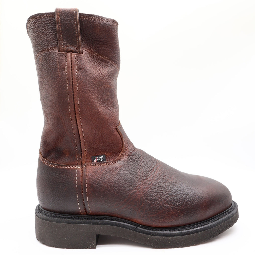 Justin Modern Steel Toe Work Boots Mens 7.5 EEE Brown Leather New In Box 4765 - take2supply