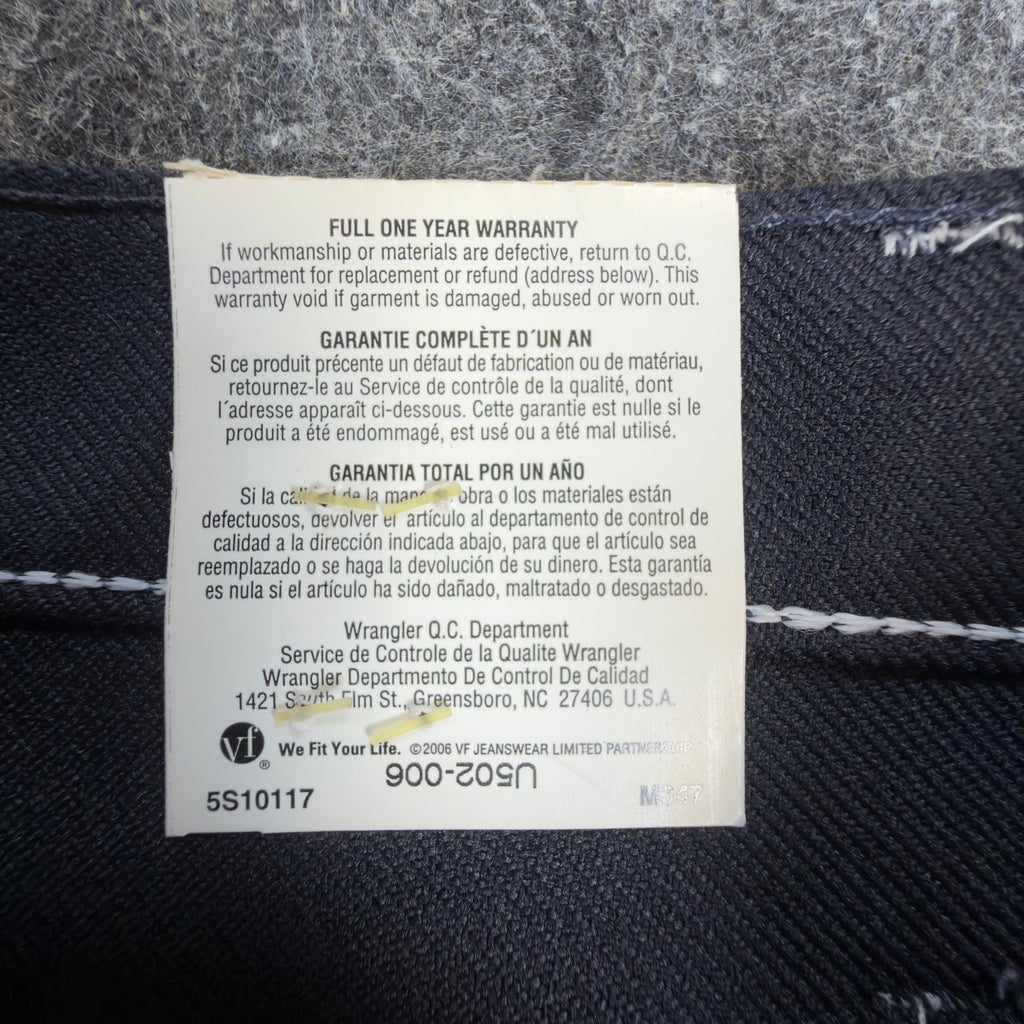 Wrangler Mens Y2K Wrancher Bootcut Dress Pants 34x34 Navy Polyester NWT 82NV