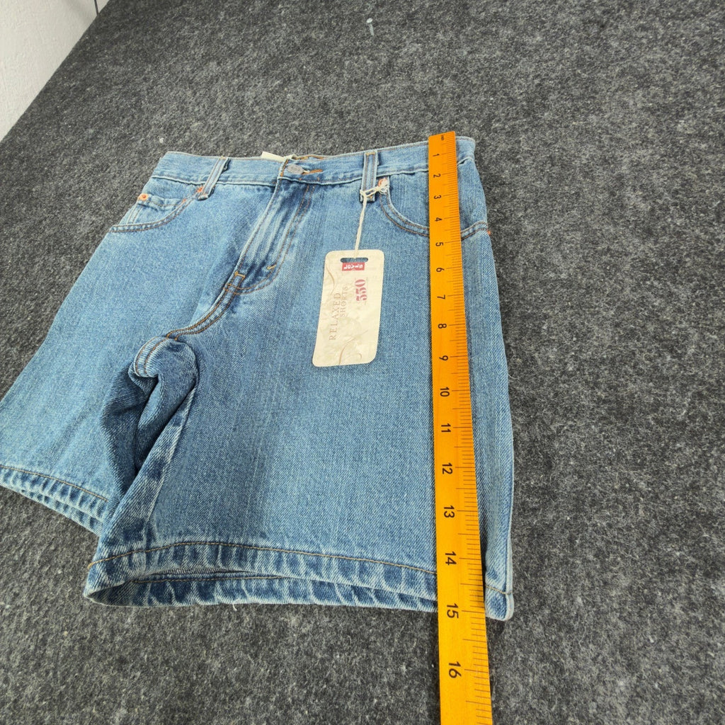 Levi's Y2K 550 Relaxed Shorts Misses 4 Blue Cotton Denim NWT Deadstock