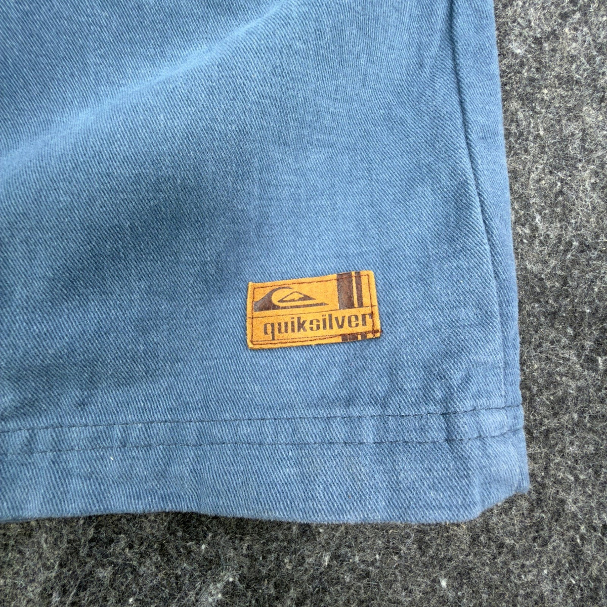Quiksilver Vintage 90s Silver Edition Shorts Boys XL Blue Cotton NWT - take2supply