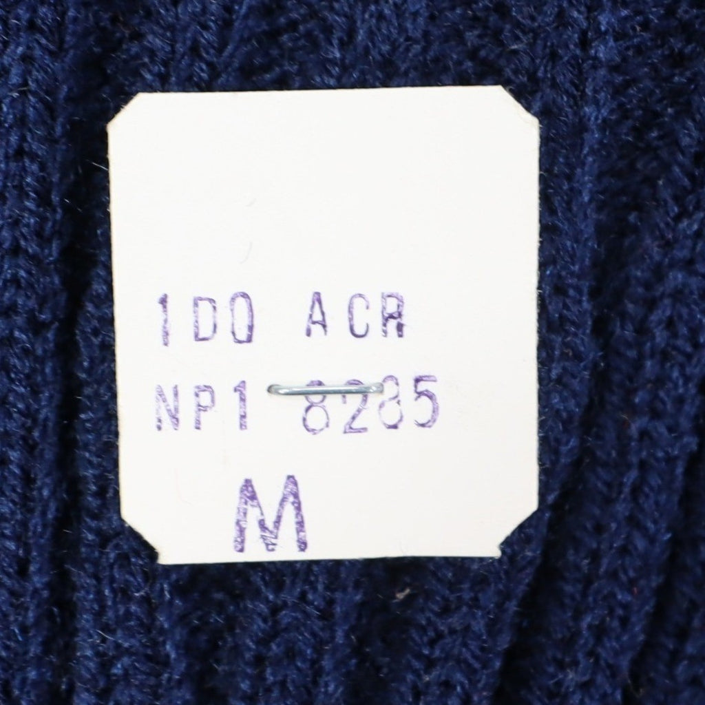 Bendini Sweater Vest Mens Medium Vintage Navy Blue Argyle Knit Acrylic C1011