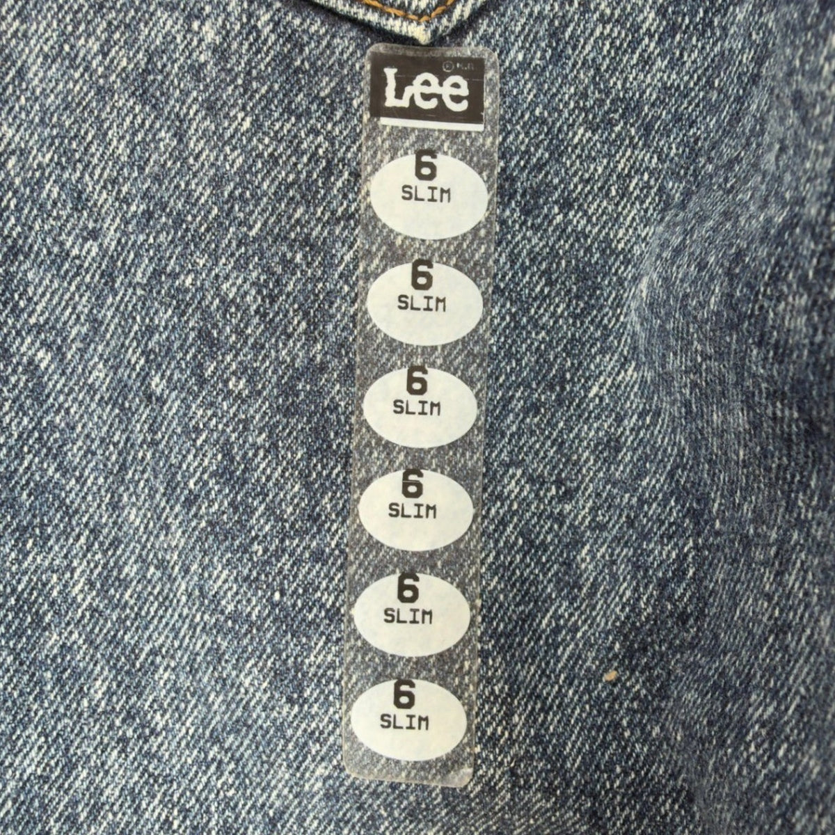 Vintage 90s Lee Boys Size 6 Slim Loose Fit Acid Wash Denim Jeans NWT USA